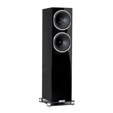 Fyne Audio F502SP Gulvhøjttaler i Piano sort Profil forside/front uden højttalergitter